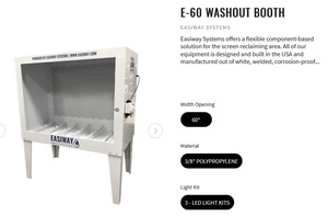 EASIWAY E-60 WASHOUT BOOTH